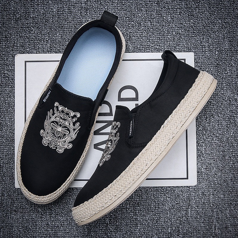 black Breathable shoes for man - Espadrille Slip On incelemesi ve fiyatı
