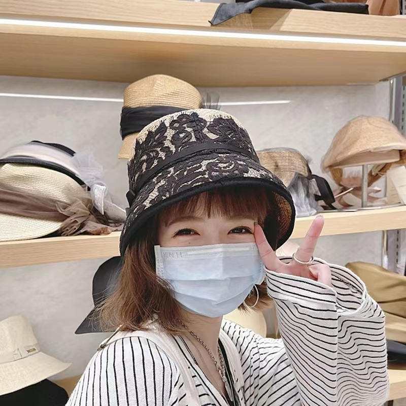 Fashion Japanese New Lace Deco - Bucket Hat Straw incelemesi ve fiyatı