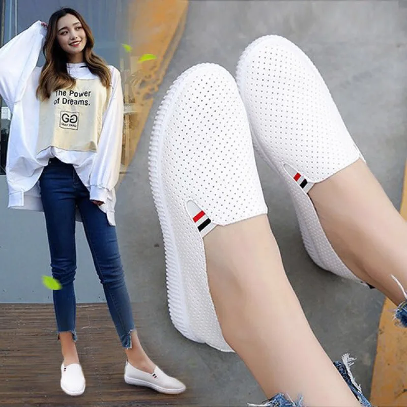 Women Sneakers White Flats Cut - Espadrille Slip On incelemesi ve fiyatı