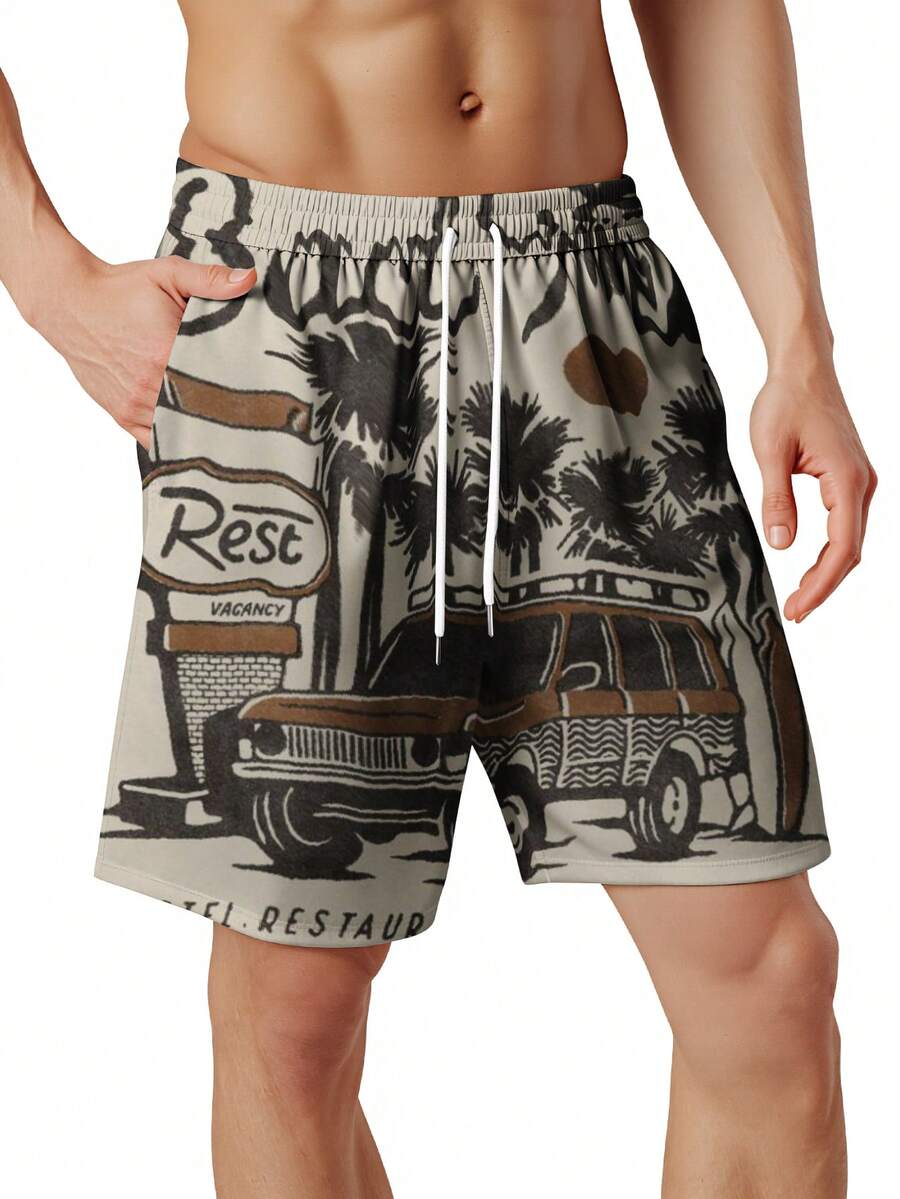 Mens Beach Trip Print Board Sh - Swim Trunk Quick Dry incelemesi ve fiyatı