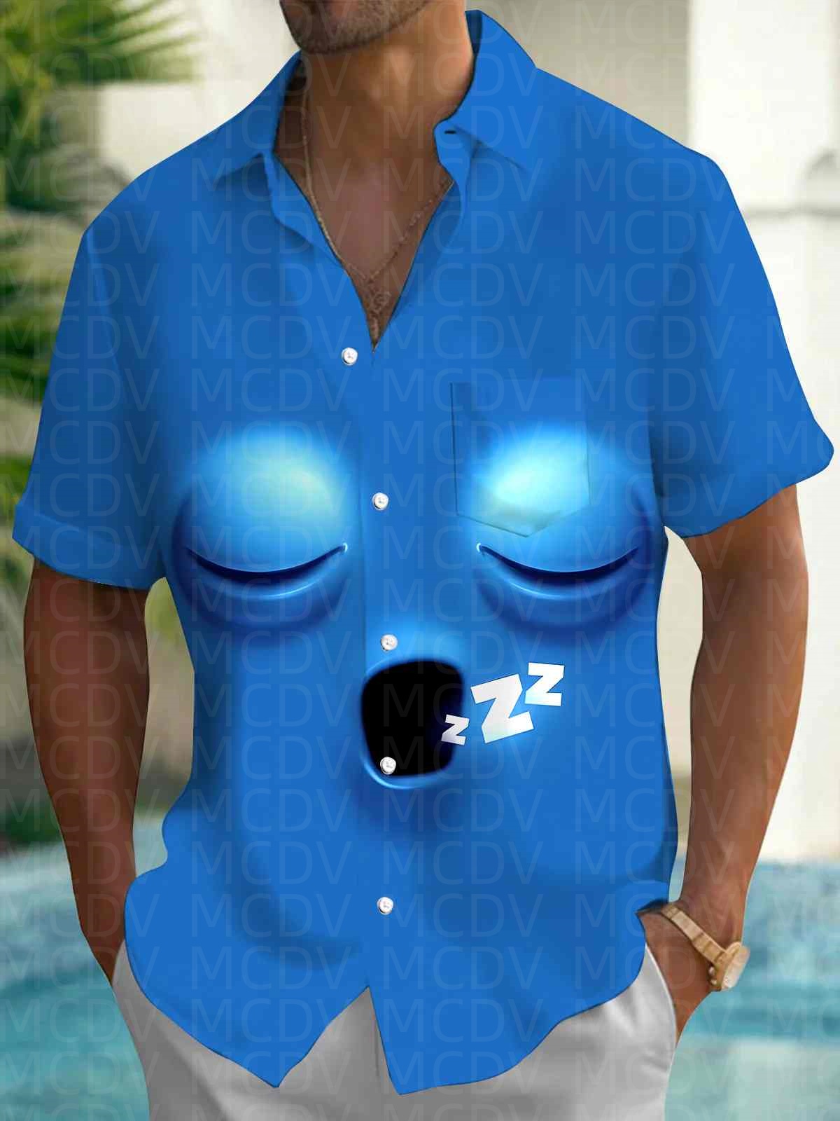 Cute Pattern Men's Hawaiian Sh - Shirt Camp Collar incelemesi ve fiyatı