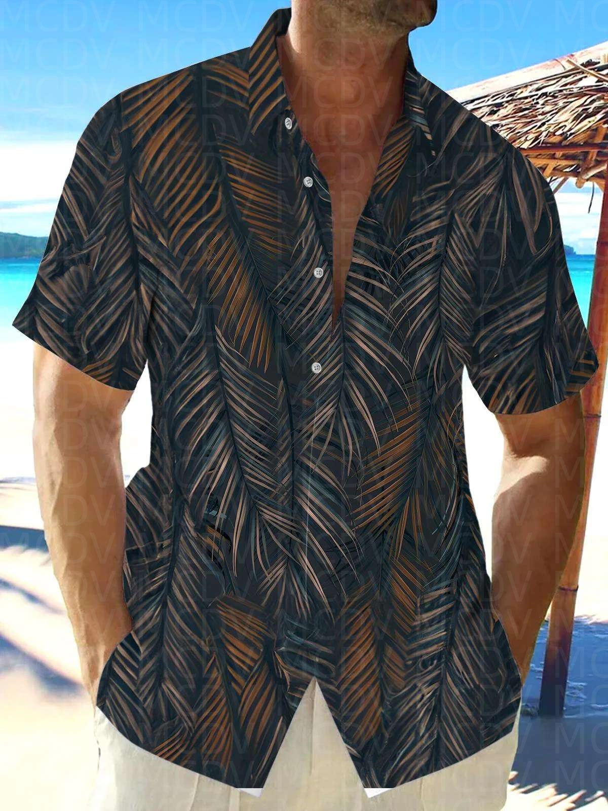 Cute Pattern Men's Hawaiian Sh - Shirt Camp Collar incelemesi ve fiyatı