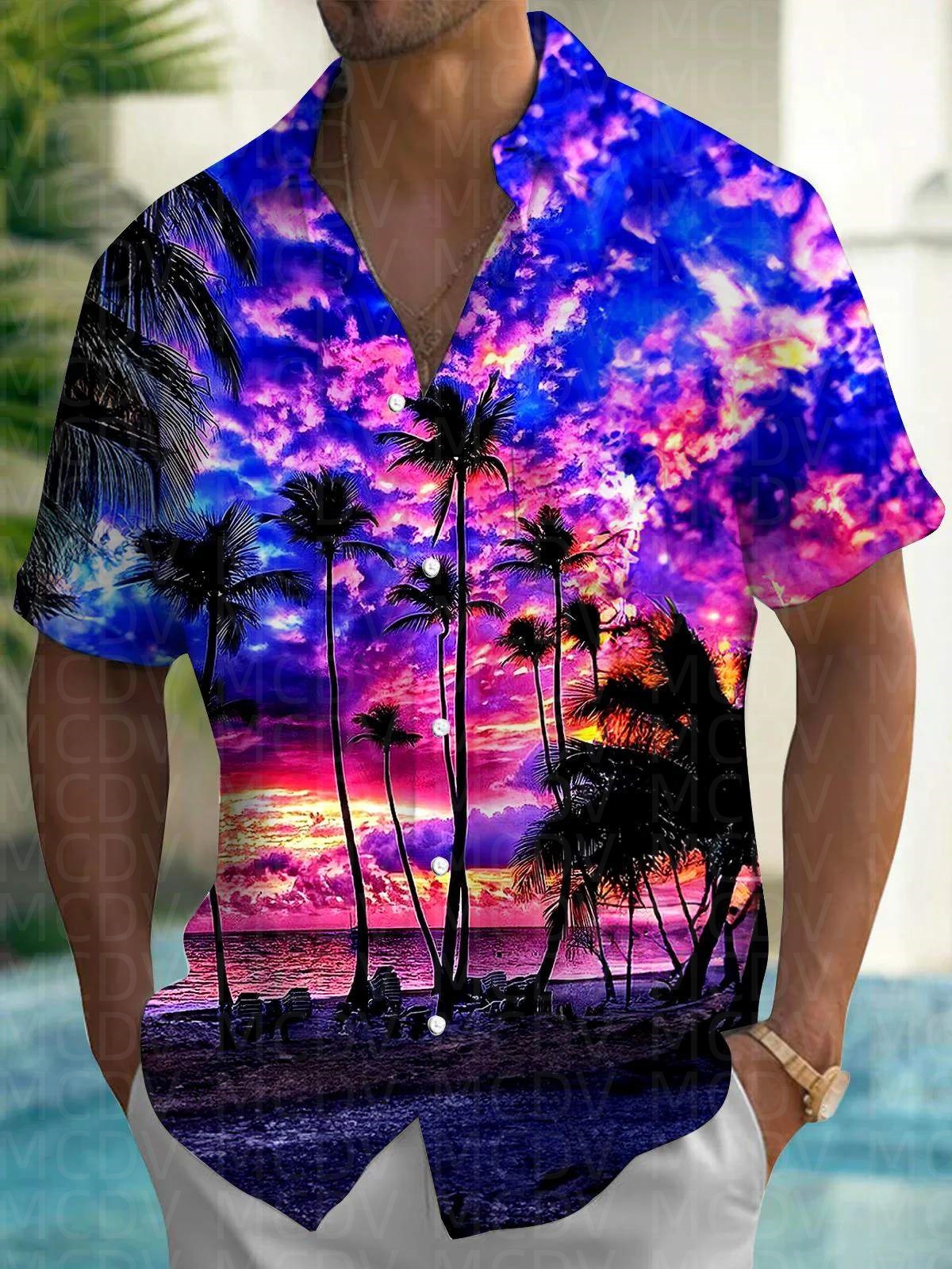 Cute Pattern Men's Hawaiian Sh - Shirt Camp Collar incelemesi ve fiyatı