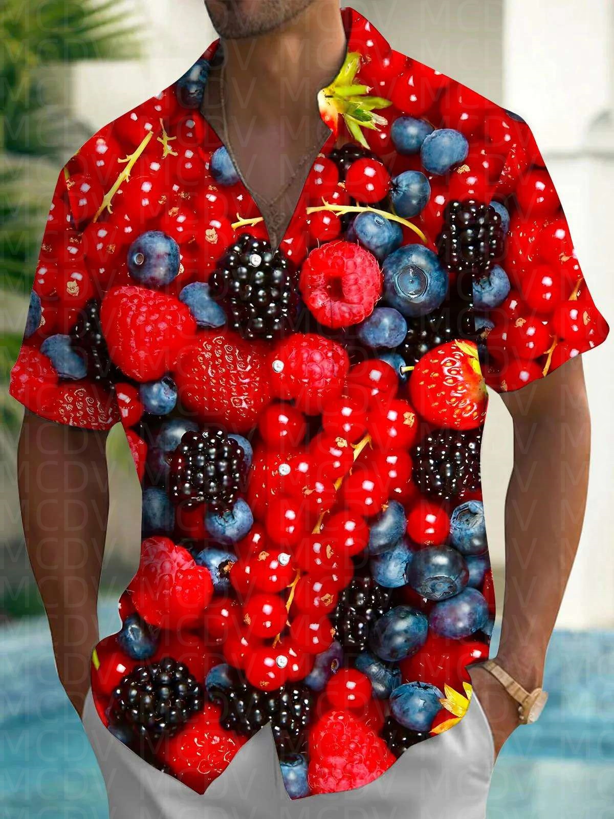 Cute Pattern Men's Hawaiian Sh - Shirt Camp Collar incelemesi ve fiyatı