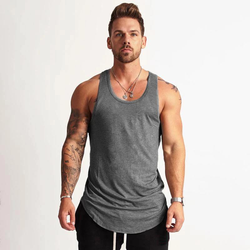 Summer Men Running Vests Plain - Tank Top Muscle incelemesi ve fiyatı