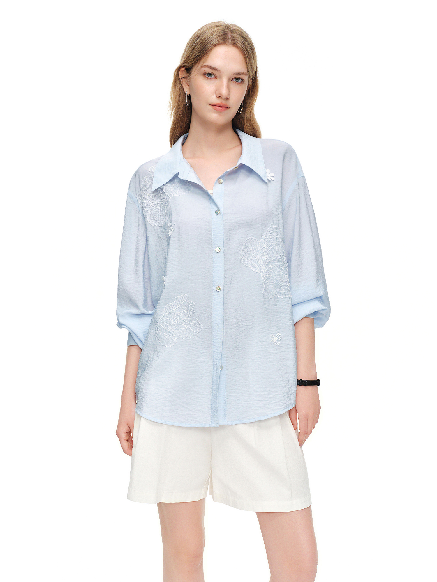 DUSHU 2026 Summer Women's Ligh - Resort Shirt Floral incelemesi ve fiyatı