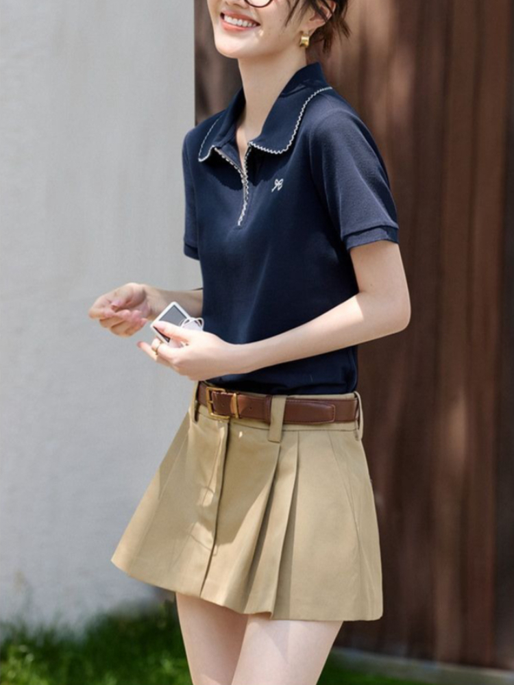 Women's Slim Fit Figure Flatte - Polo Shirt Pique incelemesi ve fiyatı