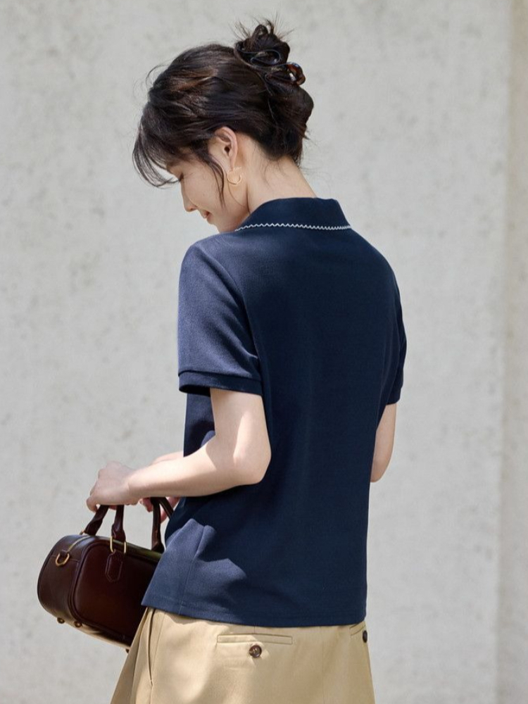 Women's Slim Fit Figure Flatte - Polo Shirt Pique incelemesi ve fiyatı