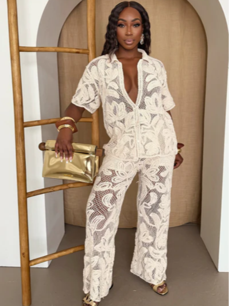 Women's Stylish 2 Piece Set Cr - Resort Shirt Floral incelemesi ve fiyatı