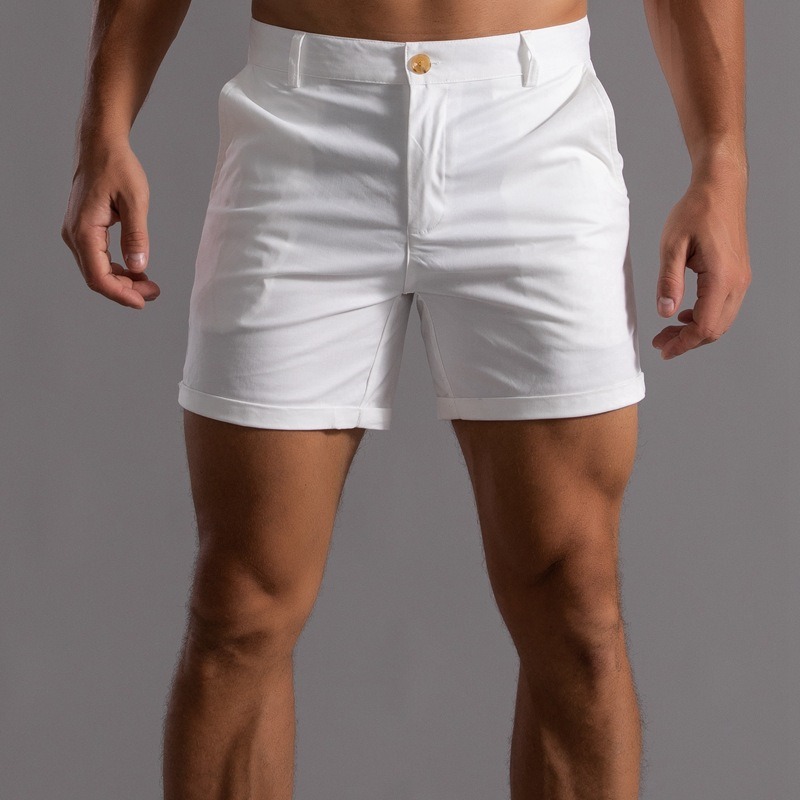 Men Slim Fit Chino Shorts Roll - Shorts Chino Slim incelemesi ve fiyatı