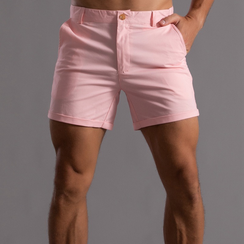 Men Slim Fit Chino Shorts Roll - Shorts Chino Slim incelemesi ve fiyatı
