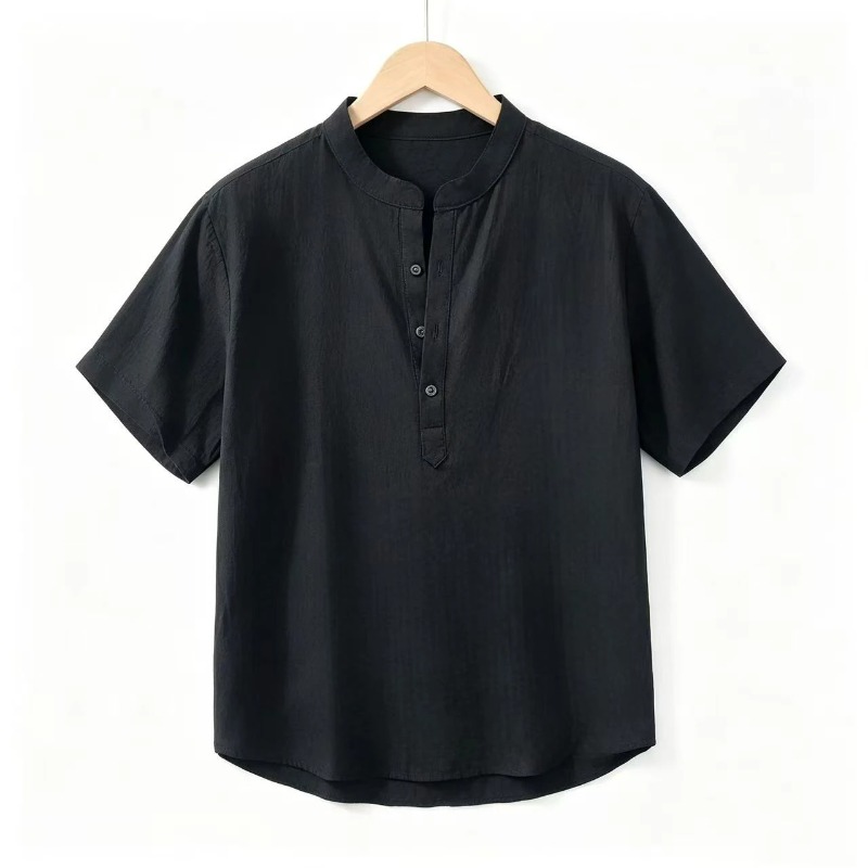 Summer Thin Short-sleeved Shir - Linen Shirt Breathable incelemesi ve fiyatı