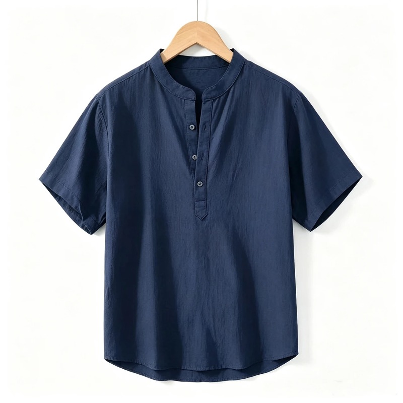 Summer Thin Short-sleeved Shir - Linen Shirt Breathable incelemesi ve fiyatı