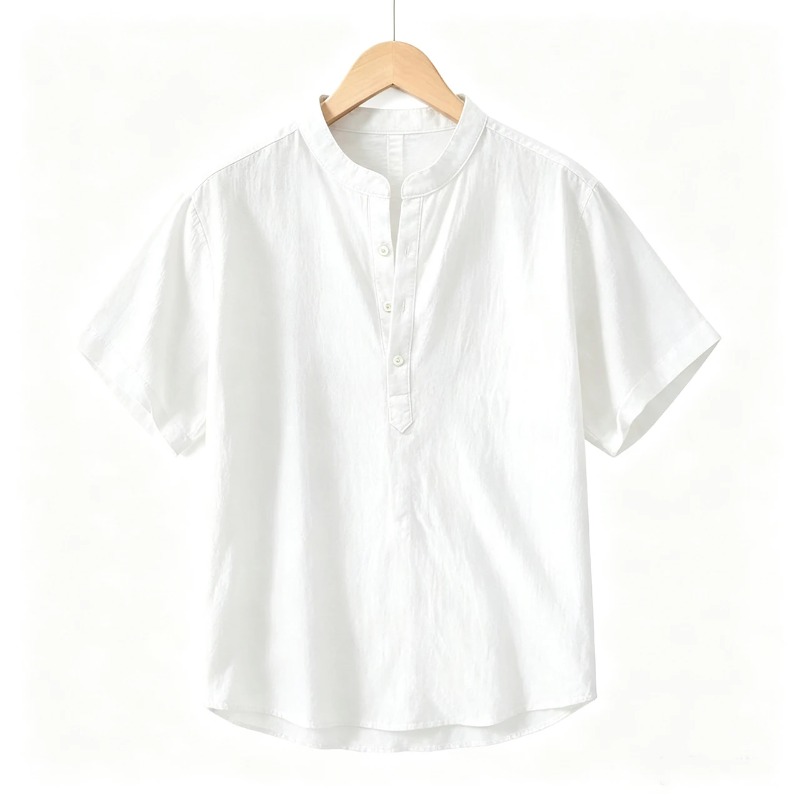 Summer Thin Short-sleeved Shir - Linen Shirt Breathable incelemesi ve fiyatı