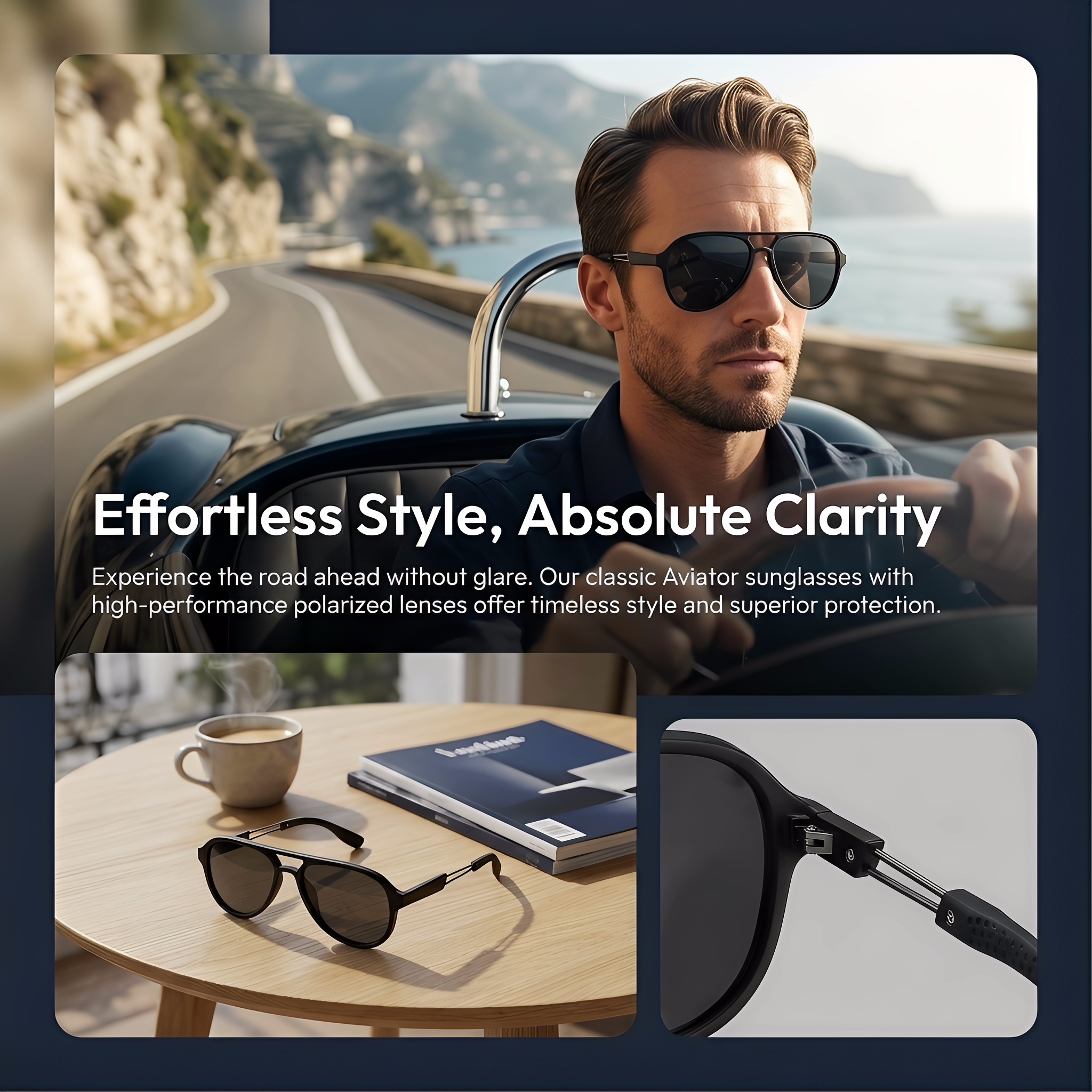 CHALK Men's Vintage Dual-Bridg - Sunglasses Aviator Polarized incelemesi ve fiyatı