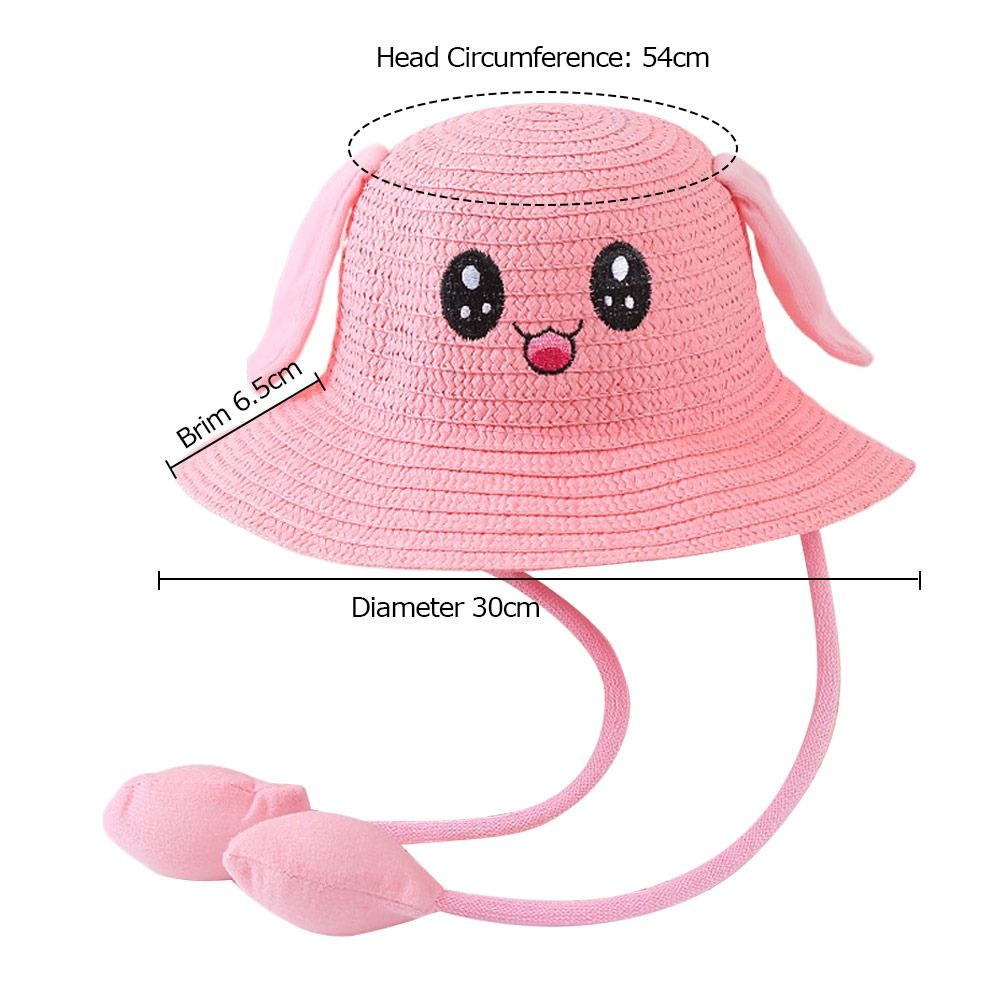 Summer Bucket Cap Moving Ears  - Bucket Hat Straw incelemesi ve fiyatı