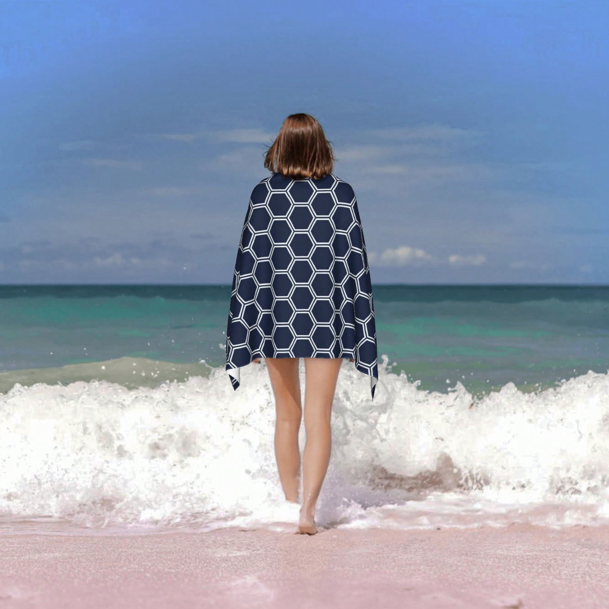 Geometric Pattern Cla1ssic StY - Beach Towel Large incelemesi ve fiyatı