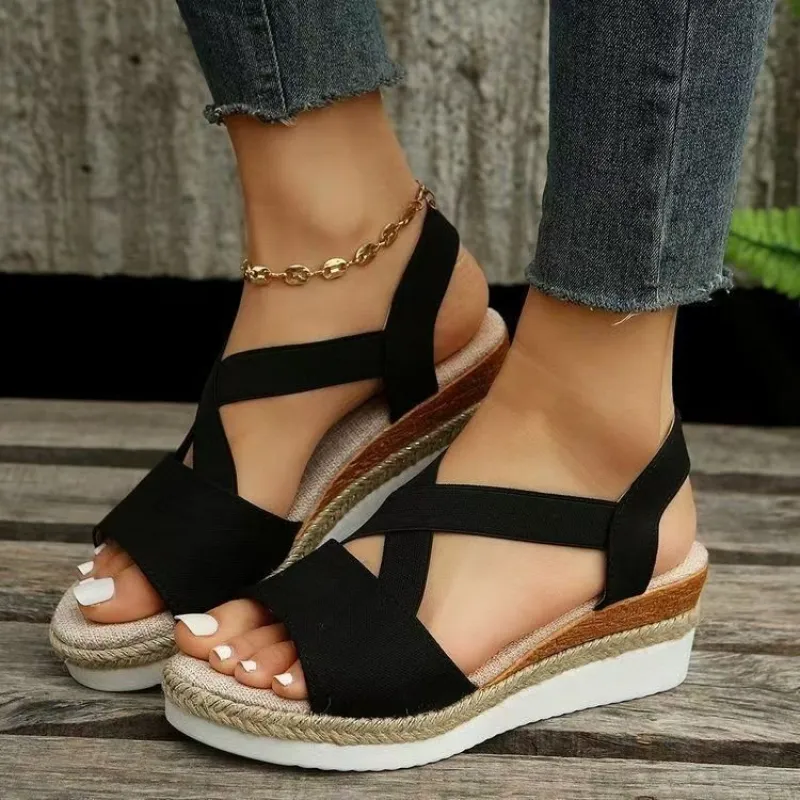 Women's Platform Wedge Sandals - Espadrille Slip On incelemesi ve fiyatı