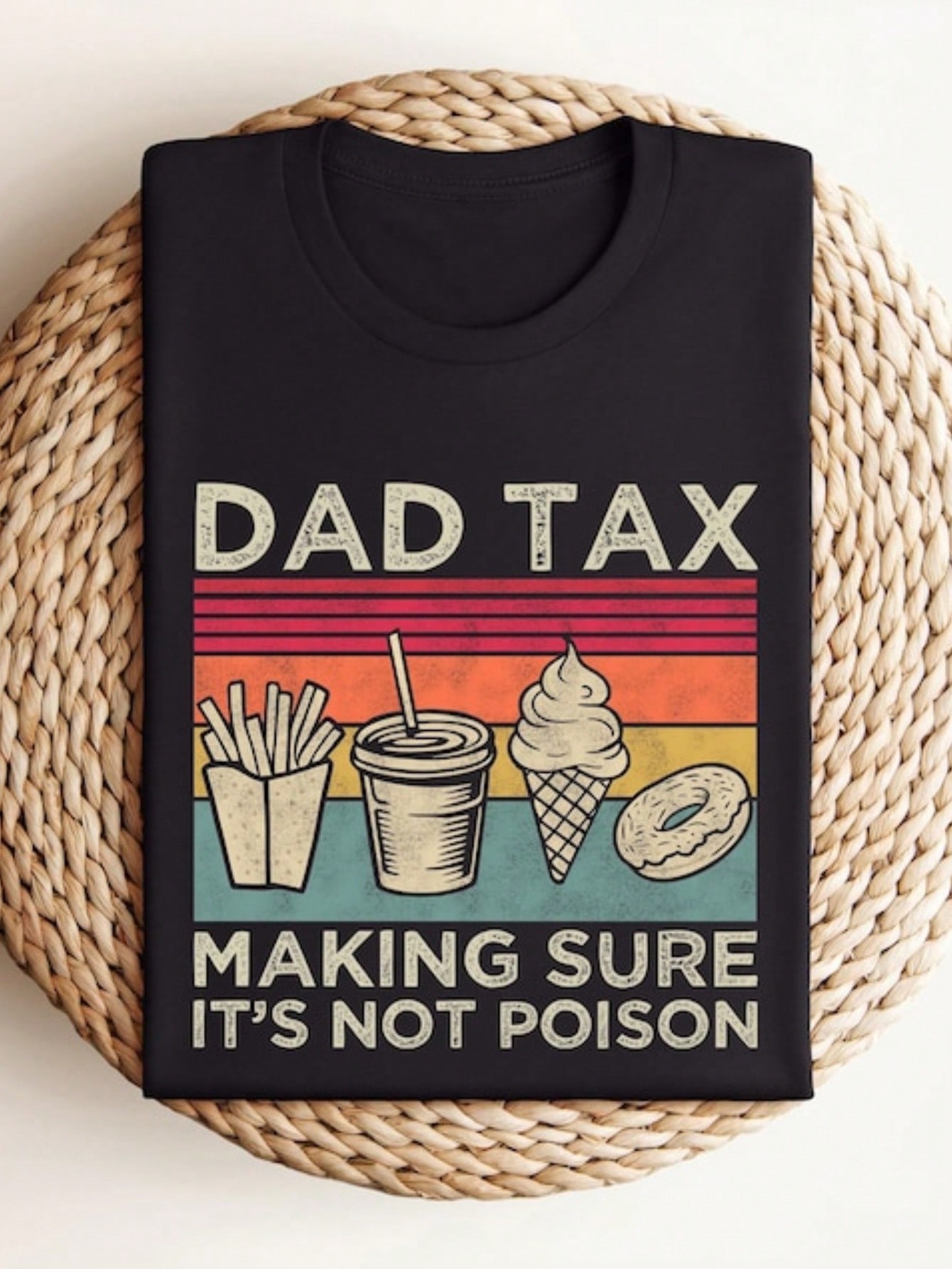 Vintage-Style Dad Tax Graphic  - Tee Graphic Print incelemesi ve fiyatı