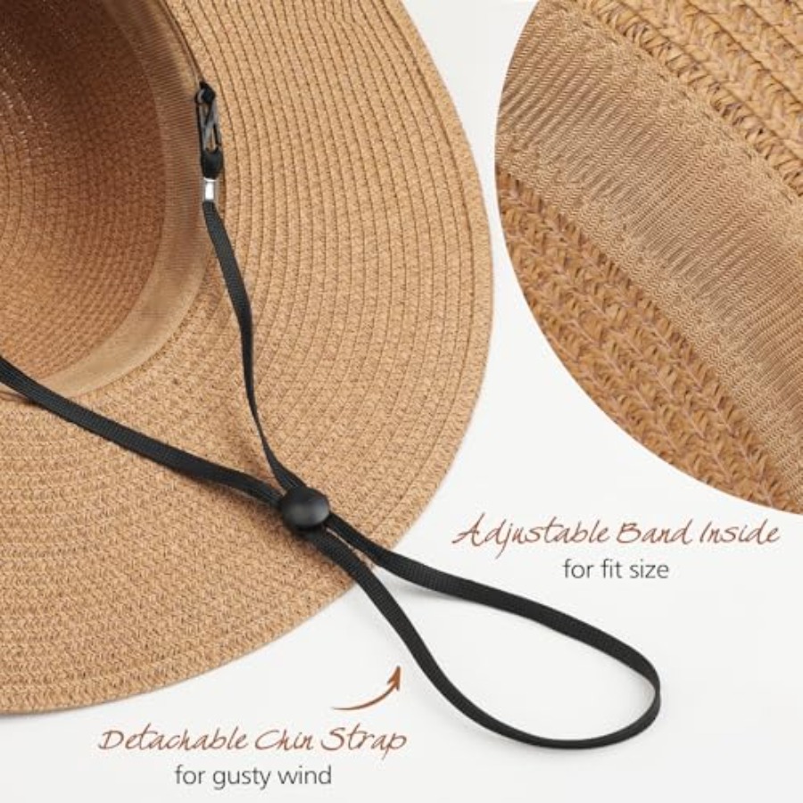 Trifabricy Beach Sun Straw Hat - Packable Hat Nylon incelemesi ve fiyatı
