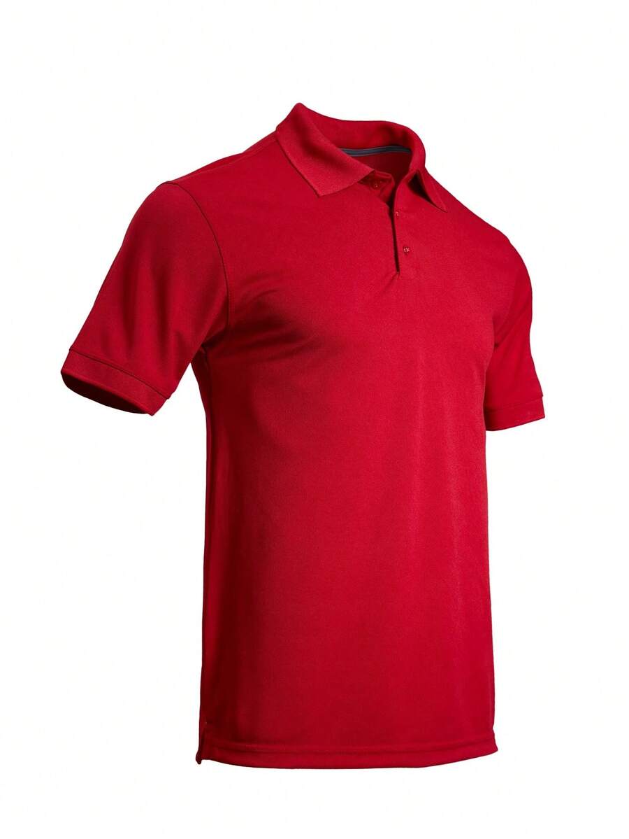 Men's Solid Red Pique Polo Shi - Polo Shirt Pique incelemesi ve fiyatı