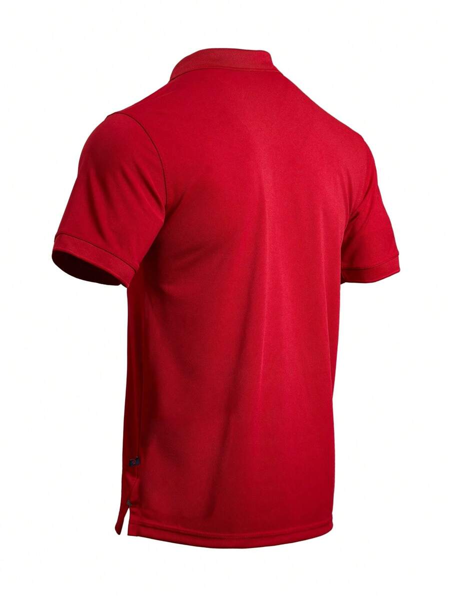 Men's Solid Red Pique Polo Shi - Polo Shirt Pique incelemesi ve fiyatı