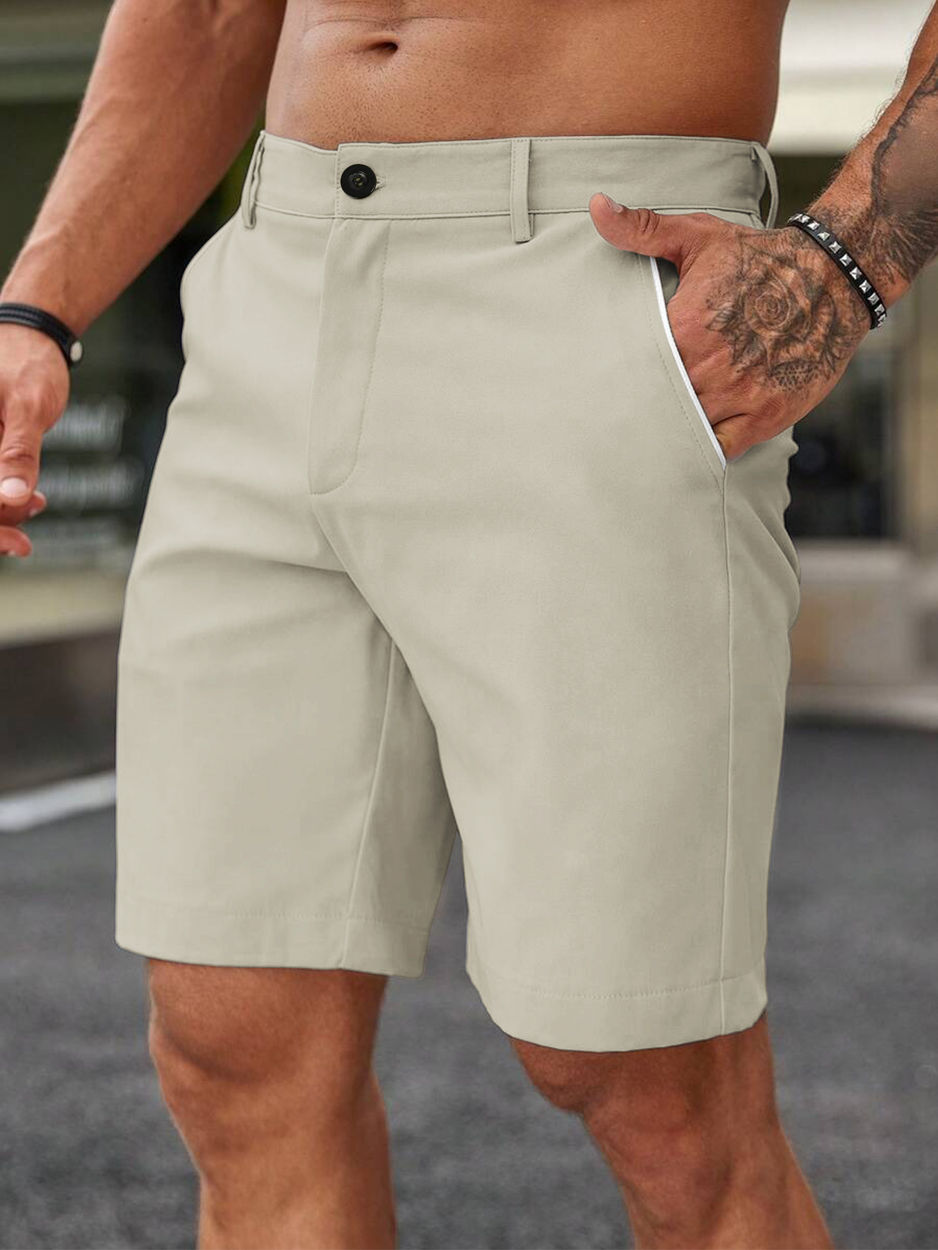 Men Fashion Slim Fit Chino Sho - Shorts Chino Slim incelemesi ve fiyatı
