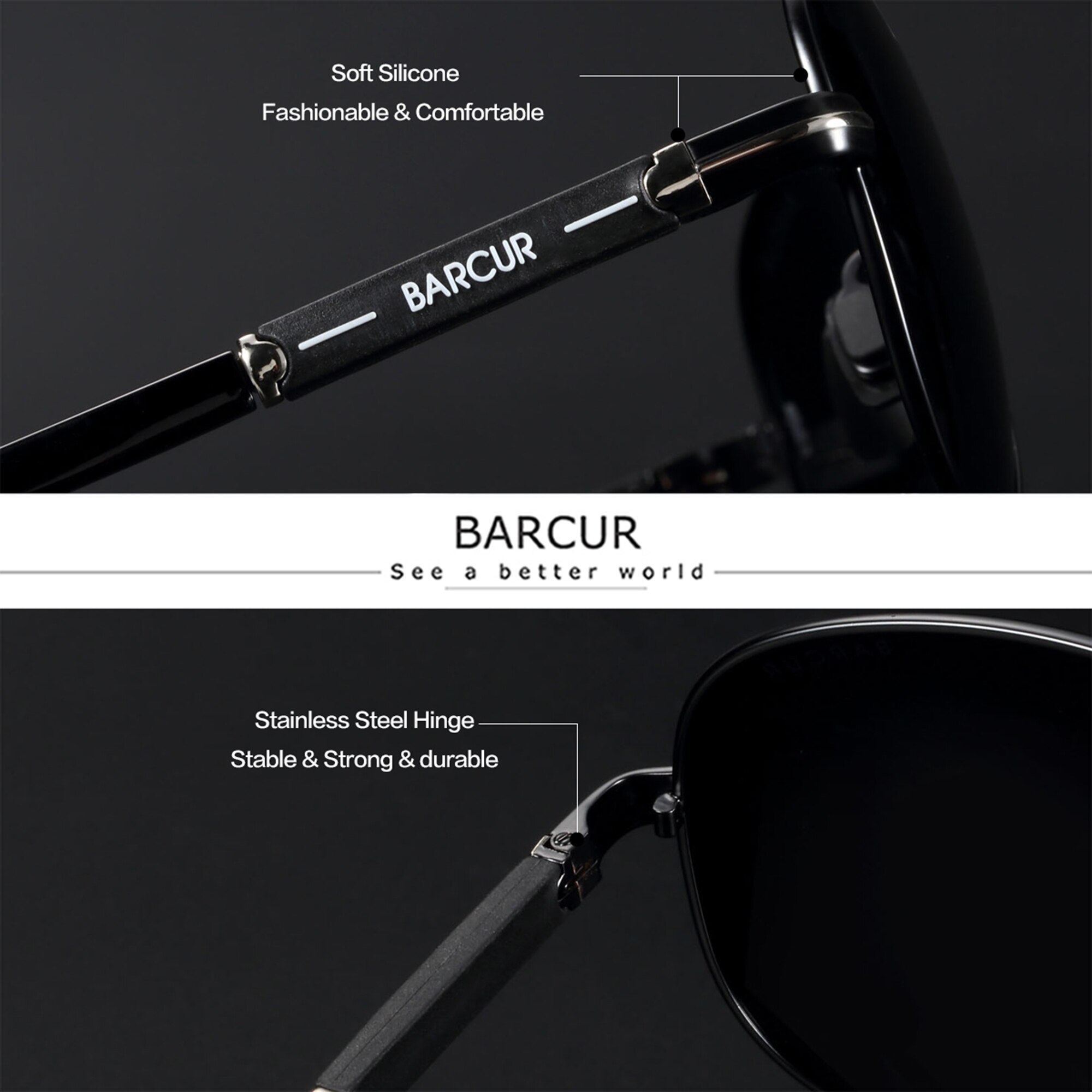 BARCUR Polarized Mens Sunglass - Sunglasses Aviator Polarized incelemesi ve fiyatı