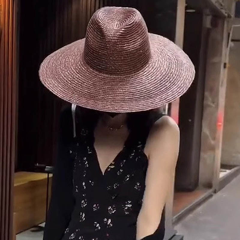 Large Brim Panama Straw Hat Fo - Bucket Hat Straw incelemesi ve fiyatı