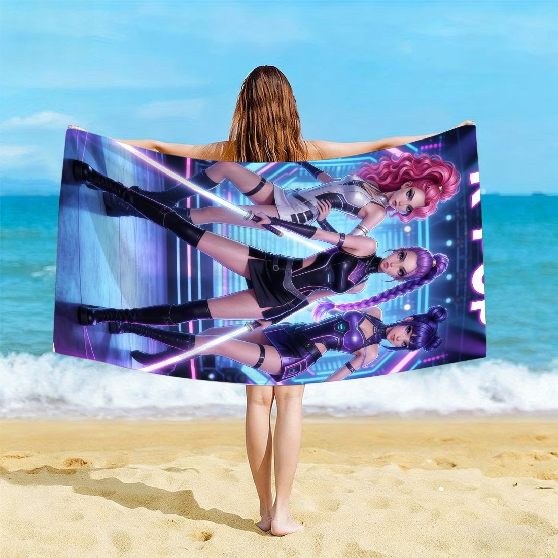 K-Pop Idol Print Large Size Be - Beach Towel Large incelemesi ve fiyatı