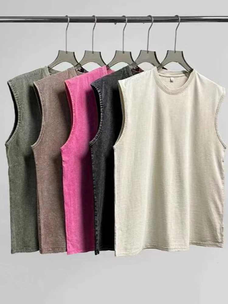 2025 Summer New Men's Washed C - Tank Top Muscle incelemesi ve fiyatı
