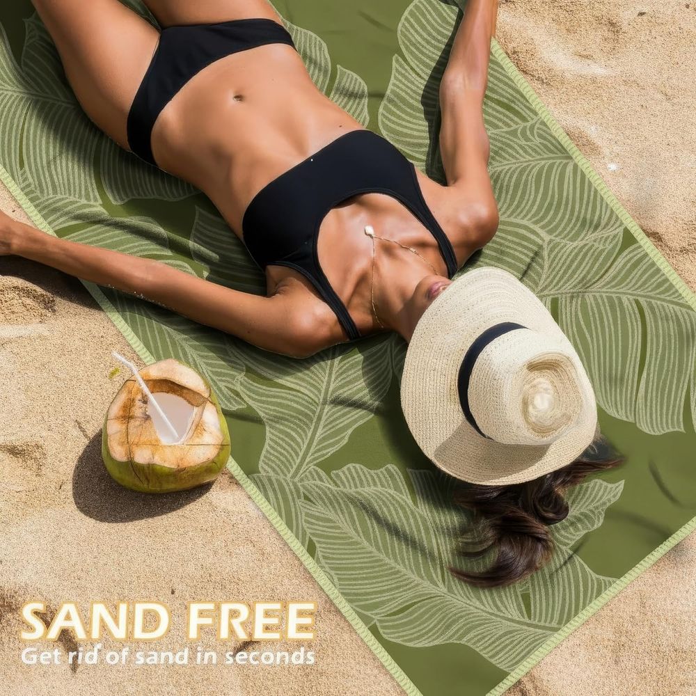 Large Quick-Dry Sand-Free Beac - Beach Towel Large incelemesi ve fiyatı
