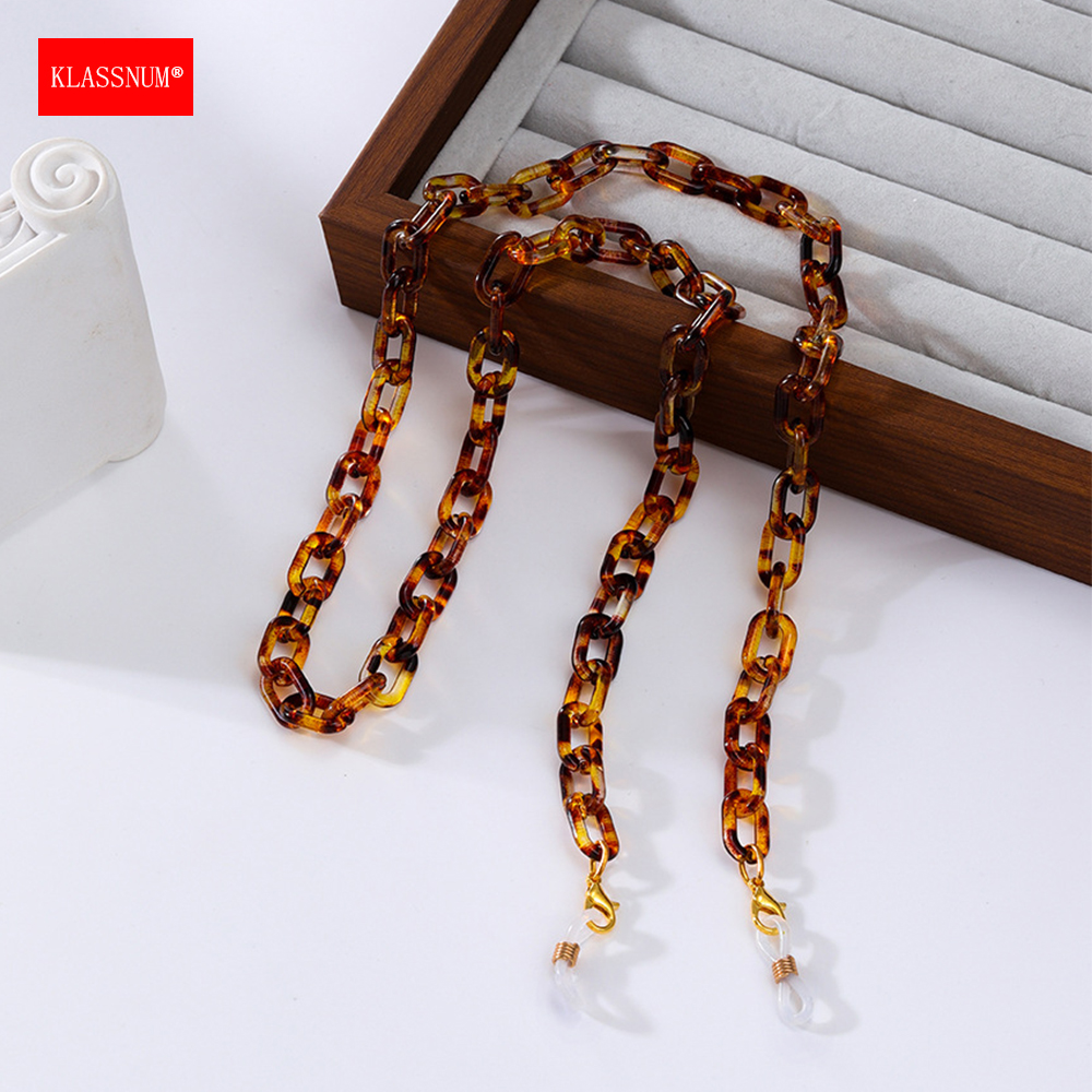 KLASSNUM Multicolor Brown Acry - Sunglass Retainer Cord incelemesi ve fiyatı