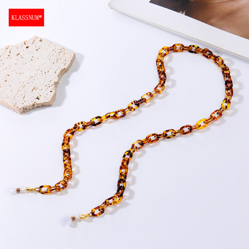 KLASSNUM Multicolor Brown Acry - Sunglass Retainer Cord incelemesi ve fiyatı