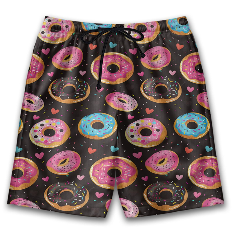 3D Printed Cute Donut Short Pa - Trunks Board Surf incelemesi ve fiyatı