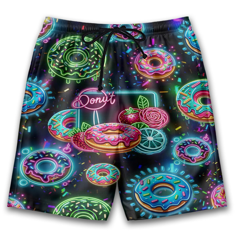 3D Printed Cute Donut Short Pa - Trunks Board Surf incelemesi ve fiyatı