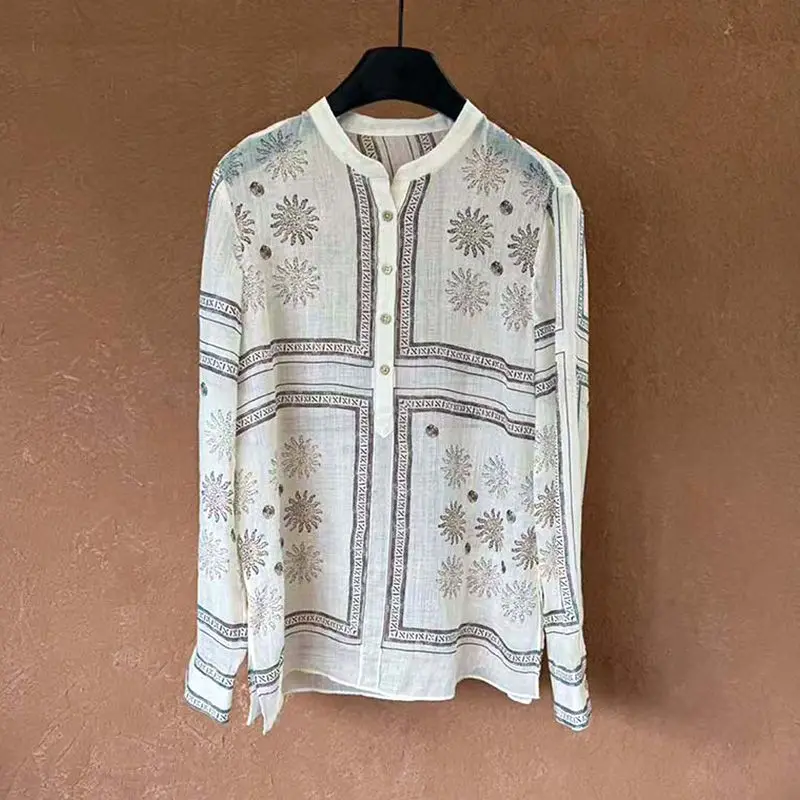 Women New Design Loose Tempera - Resort Shirt Floral incelemesi ve fiyatı