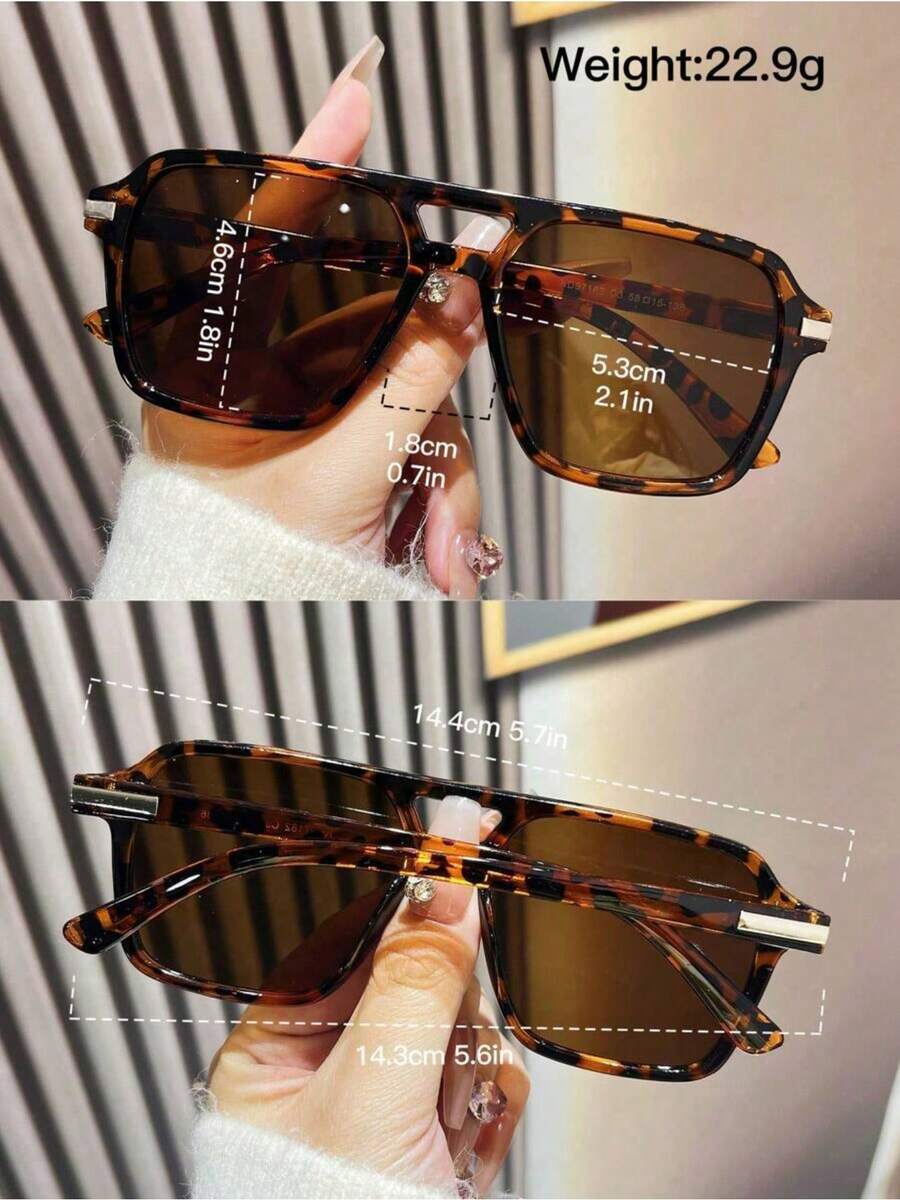 Fashion Double Bridge Aviator  - Sunglasses Aviator Polarized incelemesi ve fiyatı