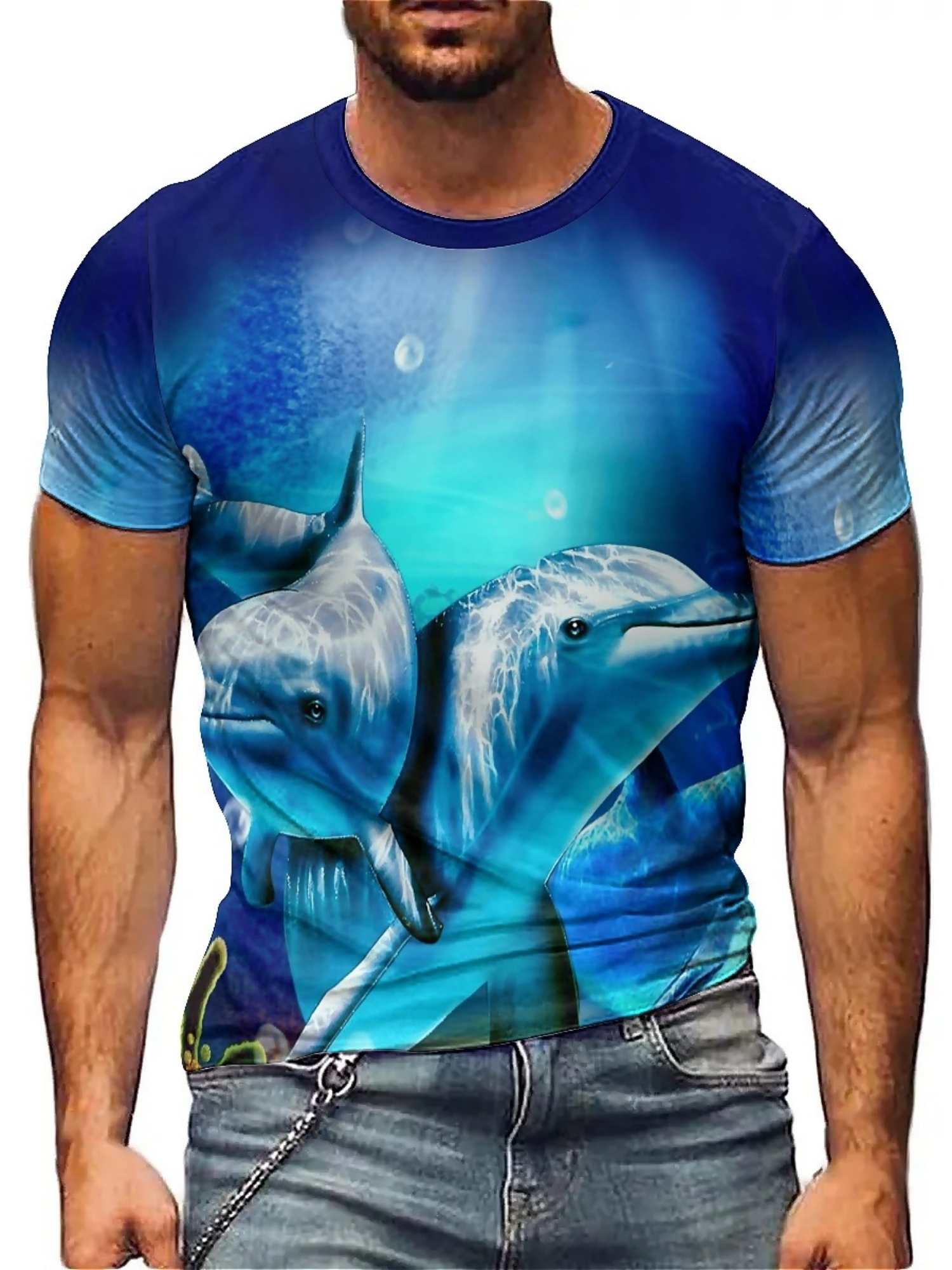 Men'S Ocean Animal Dolphin Pri - Tee Graphic Print incelemesi ve fiyatı
