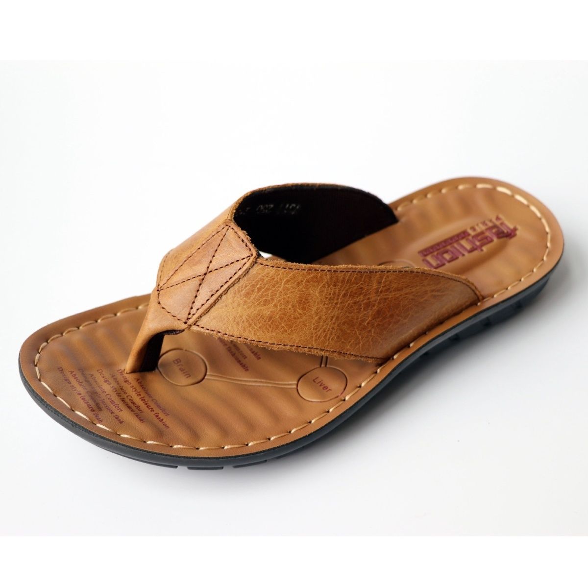 Summer Shoes Men Slippers Genu - Flip Flop Leather Men incelemesi ve fiyatı