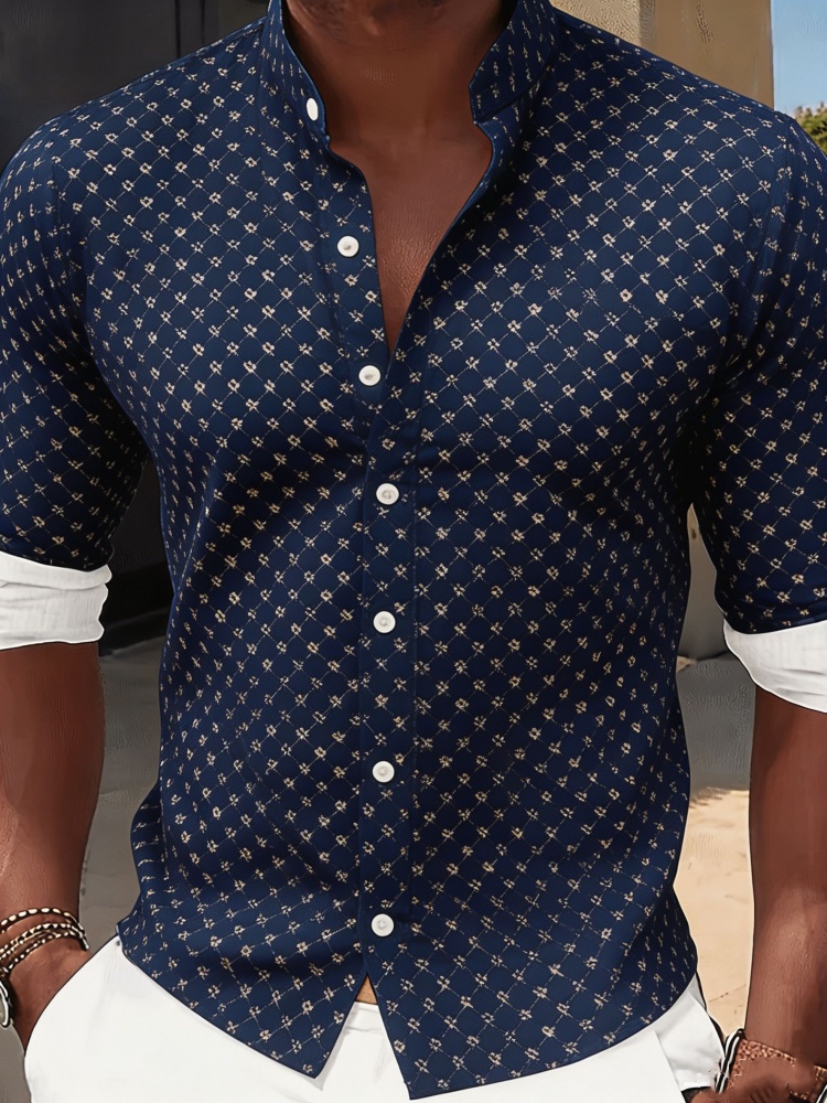 Mens Stylish Slim Fit Shirt Na - Resort Shirt Floral incelemesi ve fiyatı