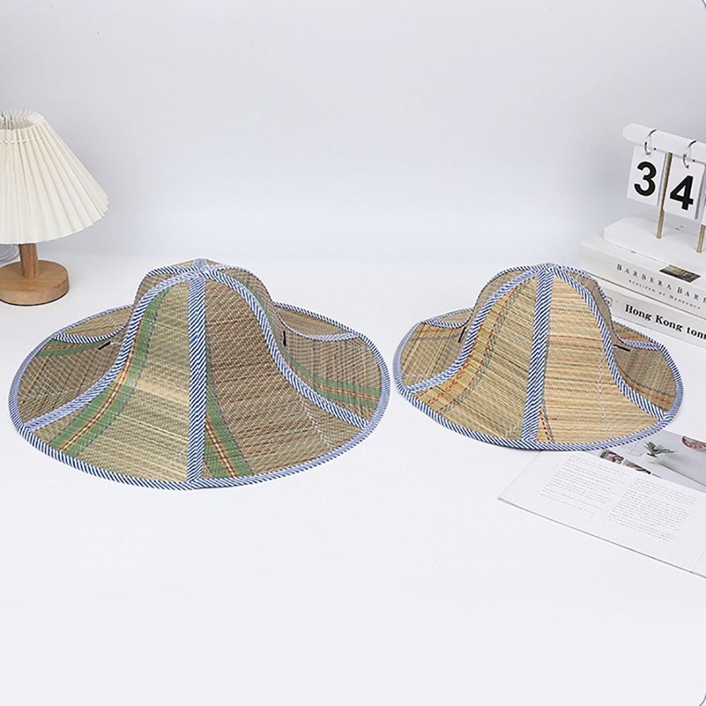 New Wide Brim Straw Hat Foldab - Bucket Hat Straw incelemesi ve fiyatı