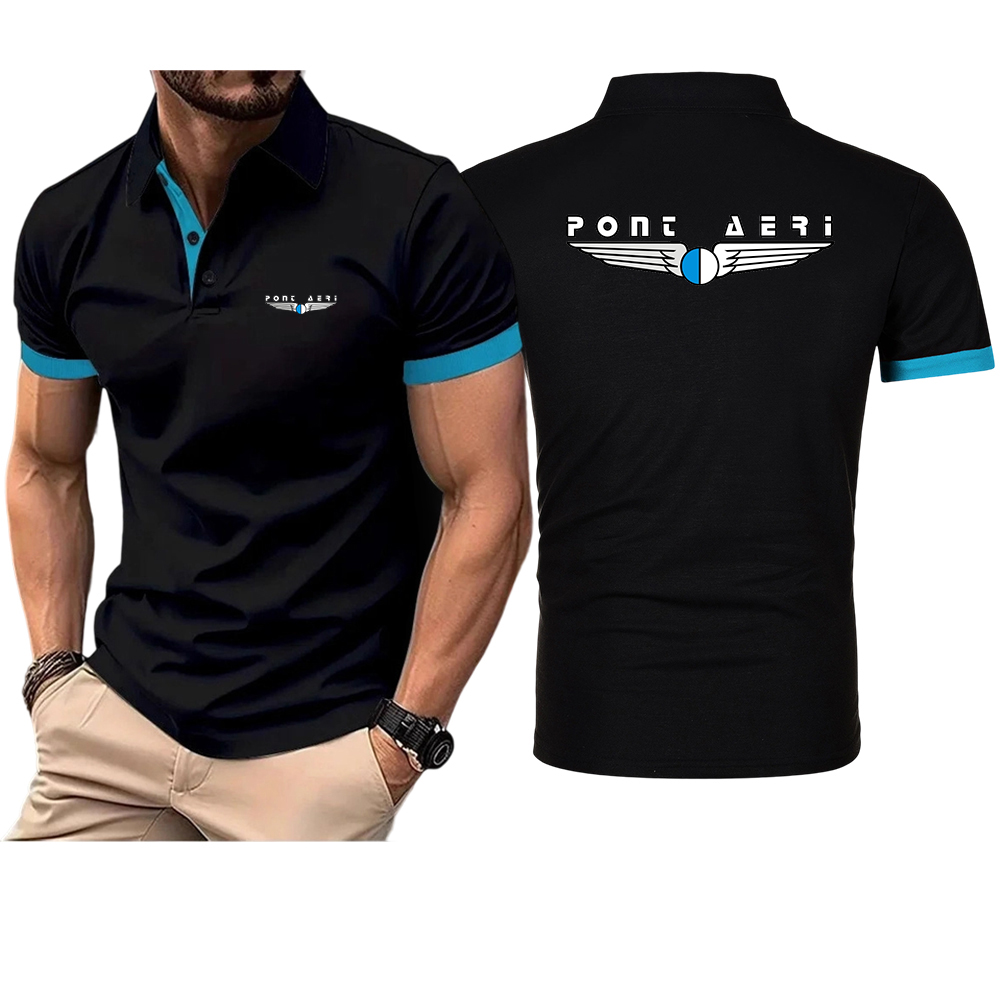 Disco Logo Pont Aeri CH Men's  - Polo Shirt Pique incelemesi ve fiyatı