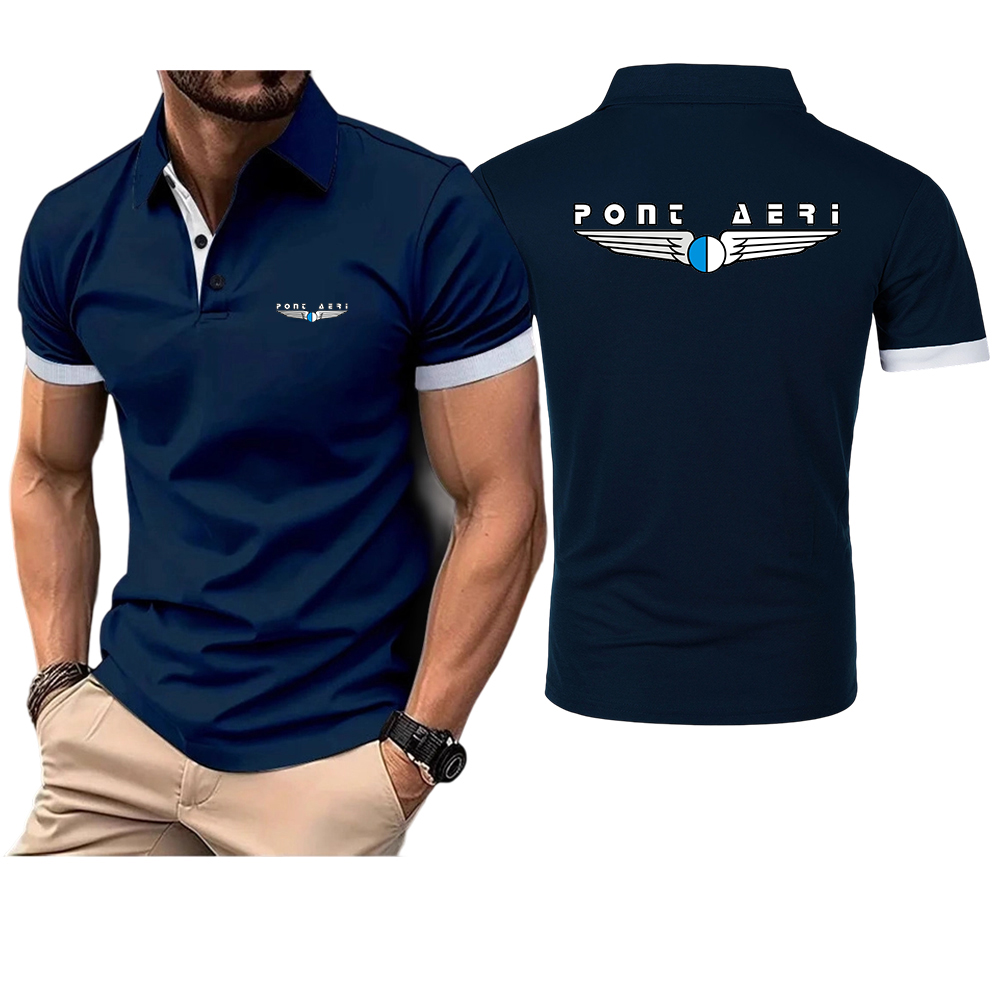Disco Logo Pont Aeri CH Men's  - Polo Shirt Pique incelemesi ve fiyatı