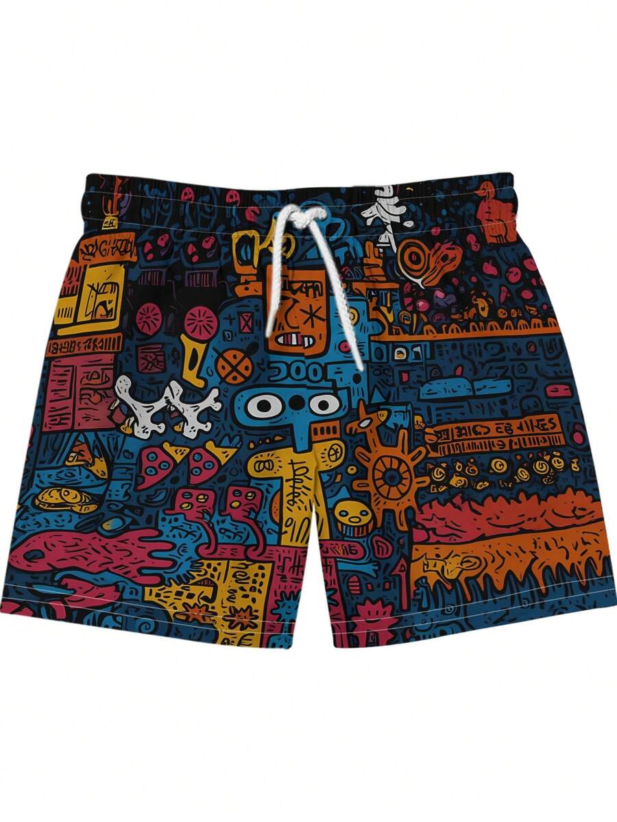 Mens Beach Shorts 3D Digital P - Swim Trunk Quick Dry incelemesi ve fiyatı