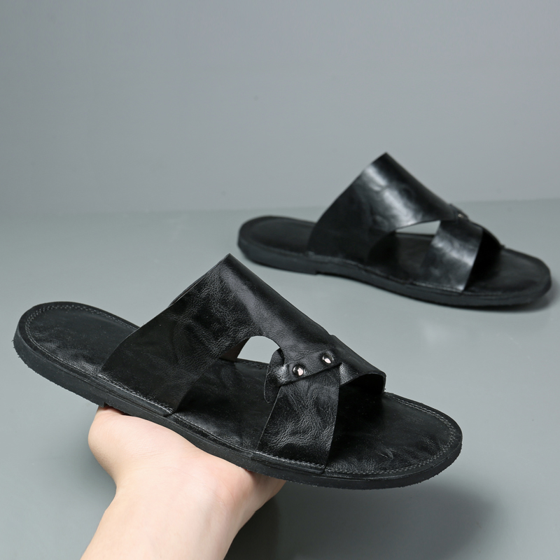 Handmade Leather Slippers Men  - Flip Flop Leather Men incelemesi ve fiyatı