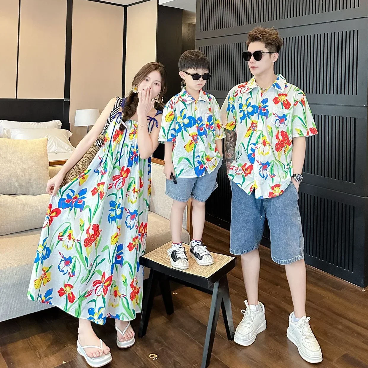 VacationClothes Korean Mommy a - Resort Shirt Floral incelemesi ve fiyatı