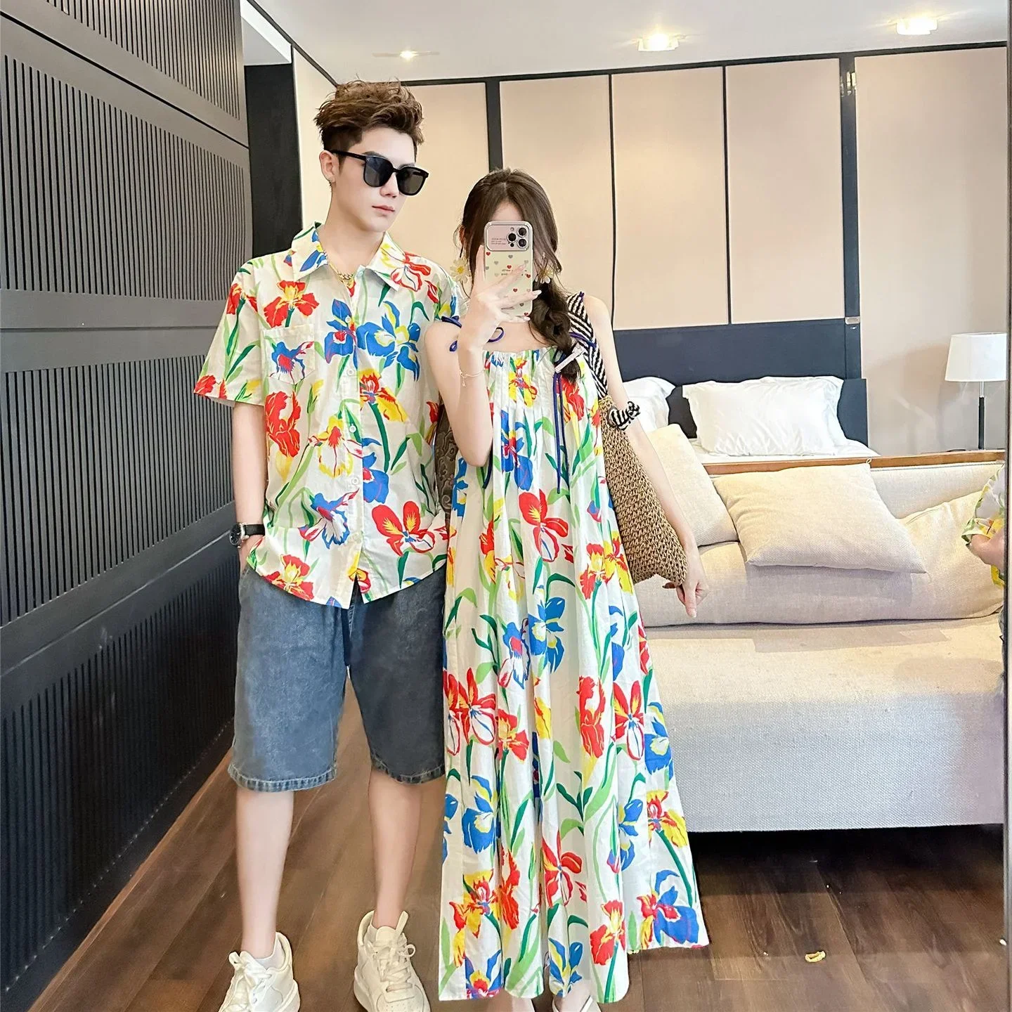 VacationClothes Korean Mommy a - Resort Shirt Floral incelemesi ve fiyatı