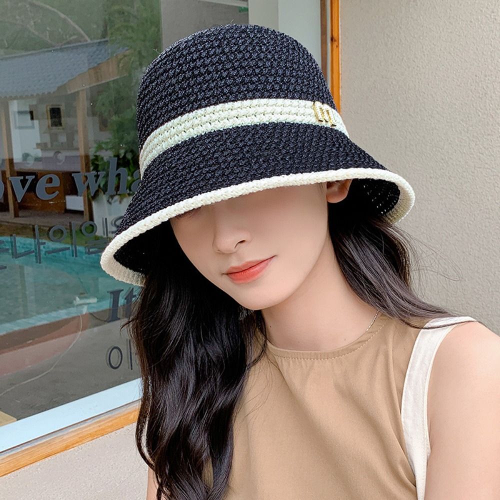 Elegant Bow Fisherman Hat Fold - Bucket Hat Straw incelemesi ve fiyatı