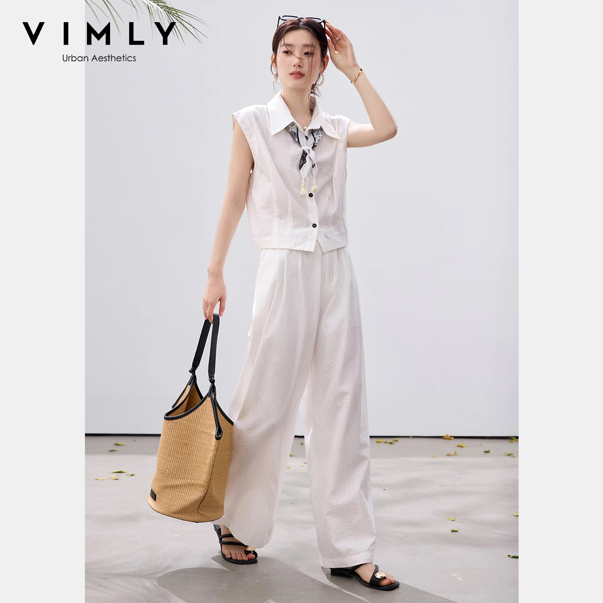 VIMLY Women's Casual Office Tw - Shirt Camp Collar incelemesi ve fiyatı